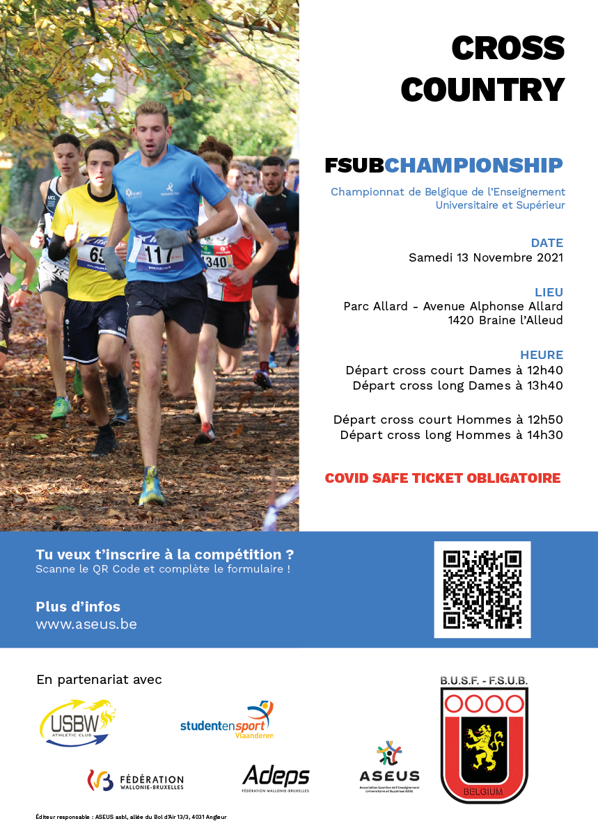 affiche cross country fsub 2021-2022