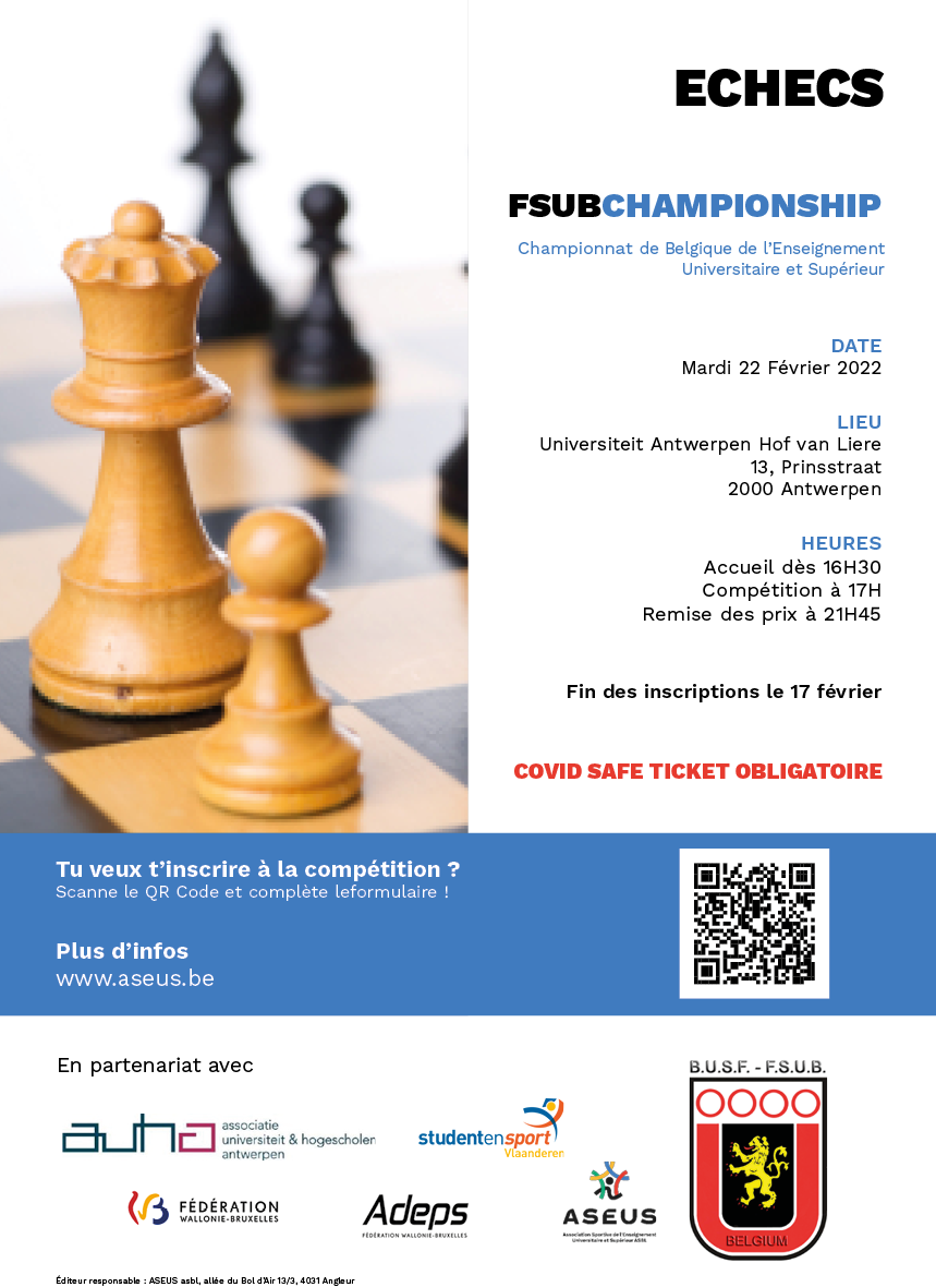 affiche echecs fsub 2021-2022