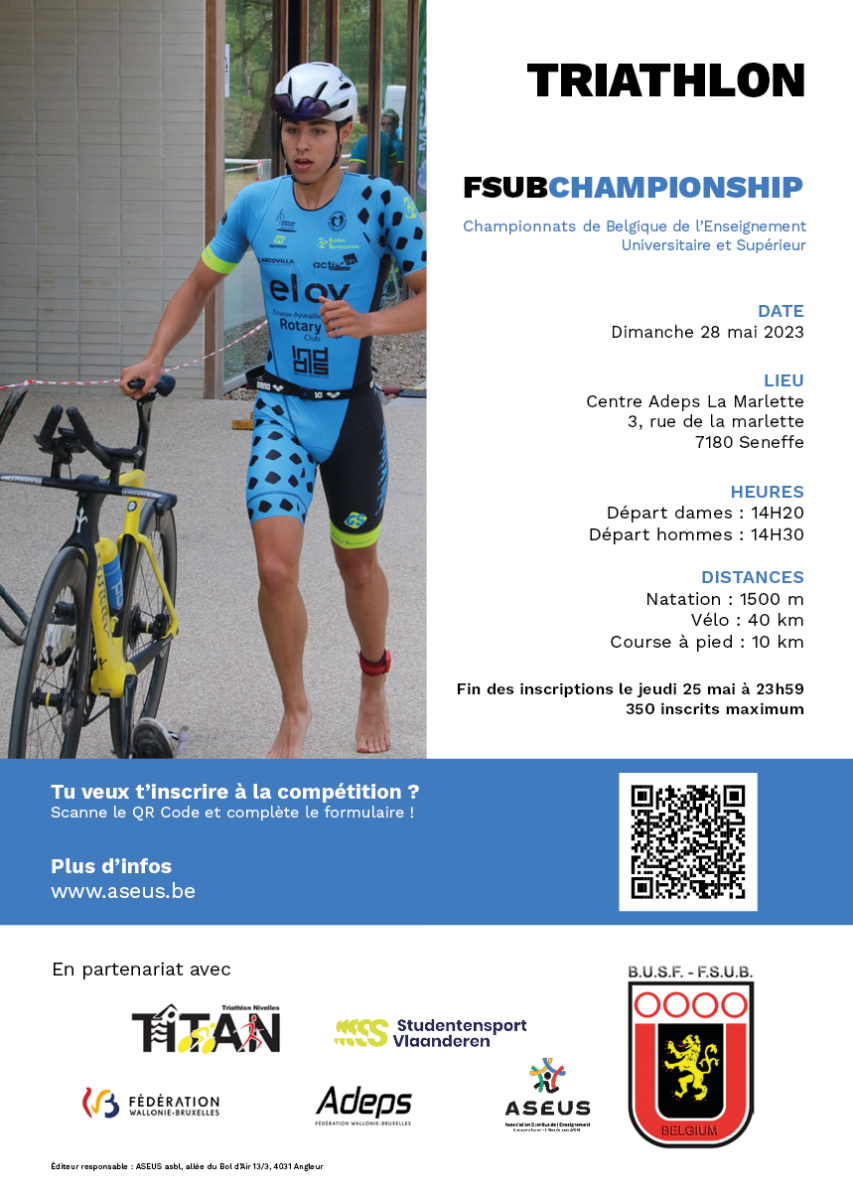 Affiche 1/4 Triathlon